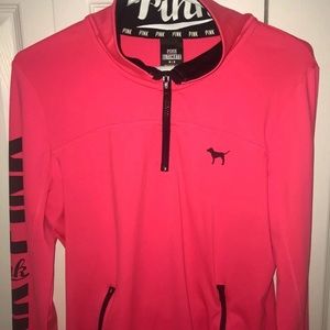 victoria’s secret pink half zip